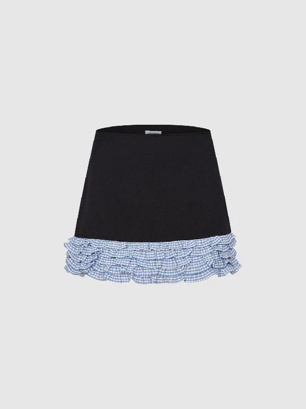 2 In 1 Mini Straight Skirt