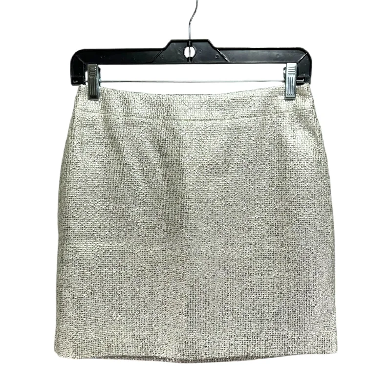 Metallic Skirt Mini & Short By Banana Republic In Gold, Size: 2