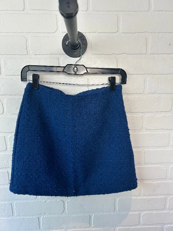 Skirt Mini & Short By Abercrombie And Fitch In Blue, Size: 4